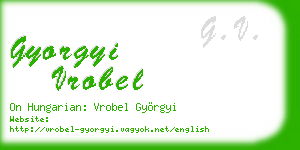 gyorgyi vrobel business card